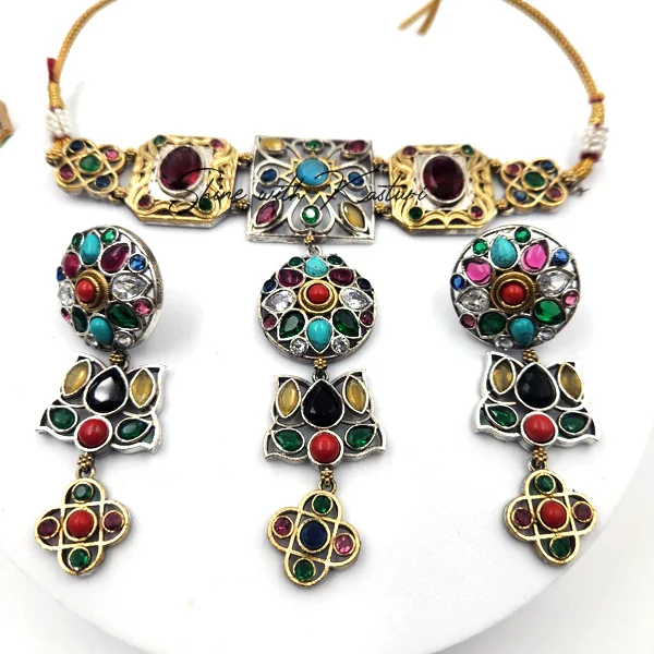 Unique Handcrafted Jaipur Hasli, Multi - Image 4