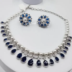 Pearls & Cubic Zirconia Layered Necklace