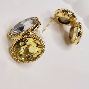 Alternative view of Citrine Dual Crystal Solitaires