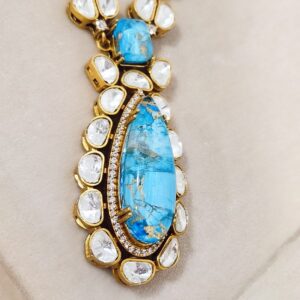 Alternative view of Jia Long Necklace with Marble Stone