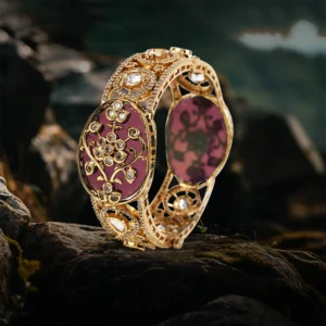 Shop Kada With Mossainite Stones