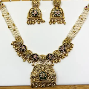 Alternative view of Royal Long Necklace for Indian Weddings