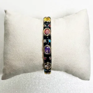 Luxury Crystals Bangle, Black