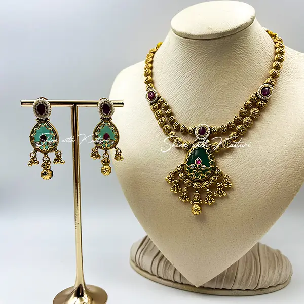Grace Double-Layered Heritage Necklace Set - Image 2