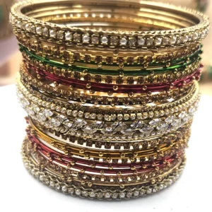 Shop Multicolor Stone Studded Bangle