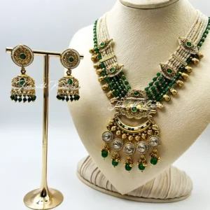 Shop Regal Emerald Beads Long Necklace