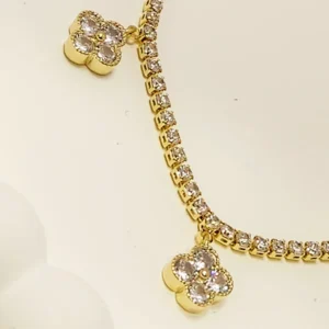 Alternative view of Tennis Necklace with Earrings, Classic style