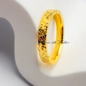 Textured Gold Band Ring