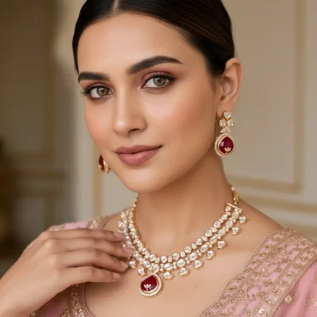 Stone Layered Necklace Set