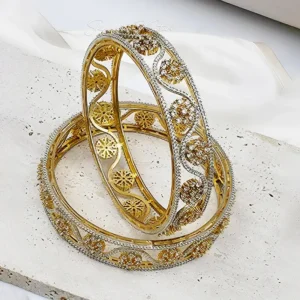 Aarohi Diamond-aLook Floral Bangle