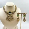Buy Antique Choker Necklace Set with Meenakari