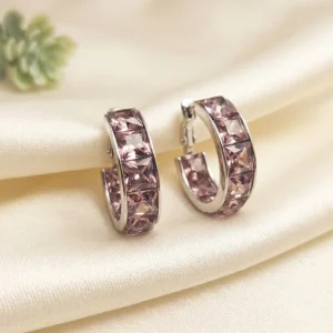 Buy Crystal Hoop Earrings