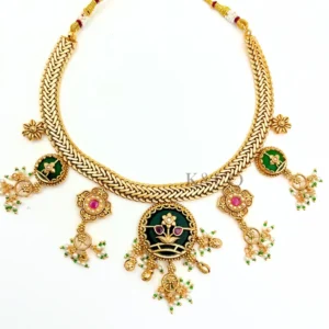 Alternative view of Heritage Charm Necklace with Long Earrings