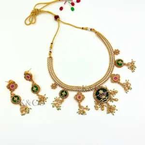 Buy Heritage Necklace with Maang Tika