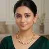 Buy Kundan Pearl Stone Necklace Set