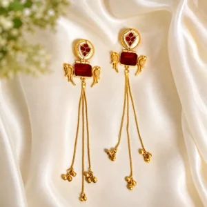 Buy Long Kashmiri Stone Jhumka