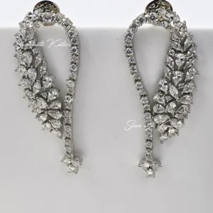 Celestia Diamond Leaf Ear Crawler Earrings Online