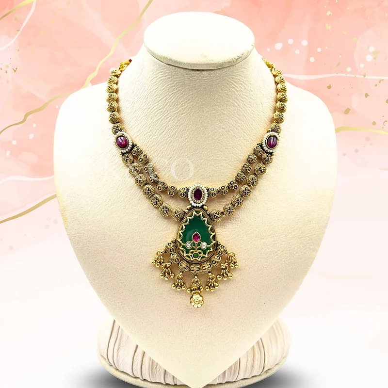 Grace Double-Layered Heritage Necklace Set - Image 3