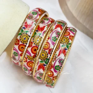 Floral Meenakari Handcrafted Bangles