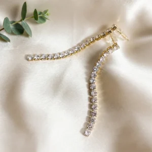 Gold Tennis Earrings for Women