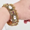Kundan Antique Gold Bangles