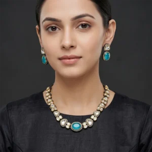Maya Kundan Necklace with Stone