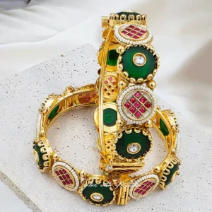 Kundan Pearl Kada Bangles