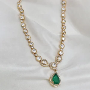 Alternative view of Classic Kundan Polki Necklace