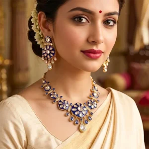 Meenakari Polki Necklace Set