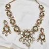 Polki Necklace with Moissanites Multicolour