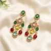 Sabyasachi Inspired Navratan Statement Earrings