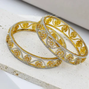 Shop Diamond-aLook Floral Bangles
