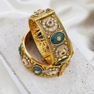 Kundan Meenakari Kada Bangles