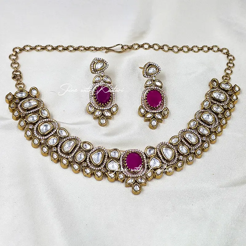 Shop Royale Polki Necklace Online