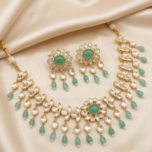 Shop kundan gold plated necklace