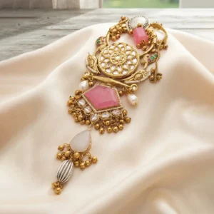 Statement Necklace in kundan and stone fusion