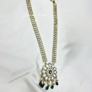 long Polki Studded Necklace