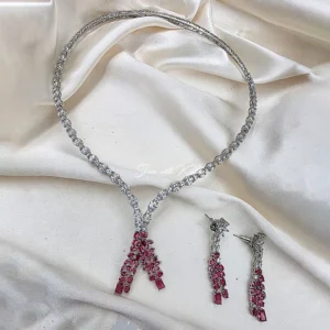 Alternative view of Joyelle Special Ocassion Necklace, Pink