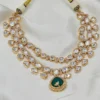 Buy Kundan Stone Layered Necklace Set