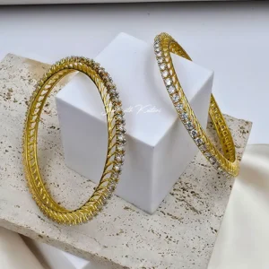 Diamond look-alike Bangles