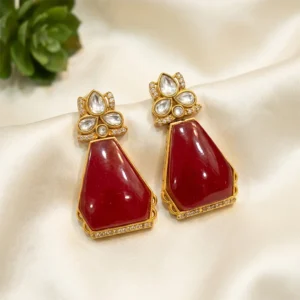 Kundan Stone Indian Statement Earrings