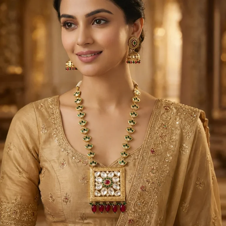 Long Kundan Necklace