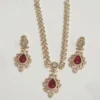 Long Kundan Necklace with Stone