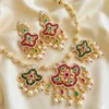 Polki Multicolor Pearl Necklace Set
