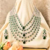 Royal Green Layered Necklace Set