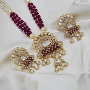 Royal Charm Long Kundan Necklace Online