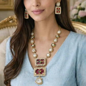 Sabyasachi Inspired Long Pendant Necklace Online