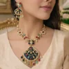 Shop Multicolor Kundan Necklace Set