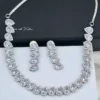 Ariana Teardrop CZ Statement Necklace Set