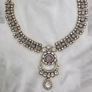 Blush Kundan Statement Necklace